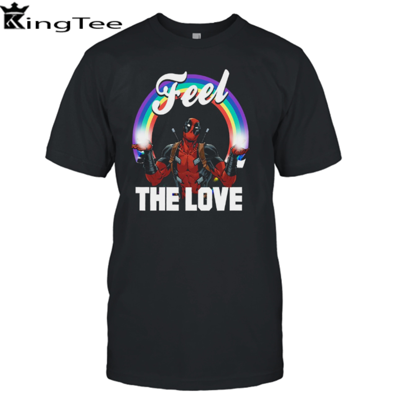 Deadpool’s Feel The Love Full Rainbow Arch shirt