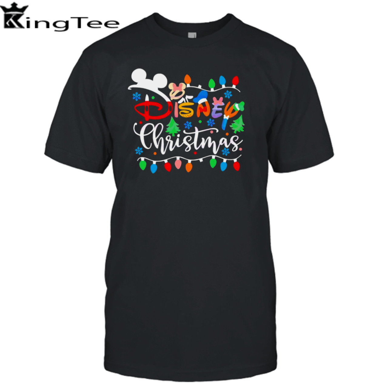 Disney Christmas lights retro shirt