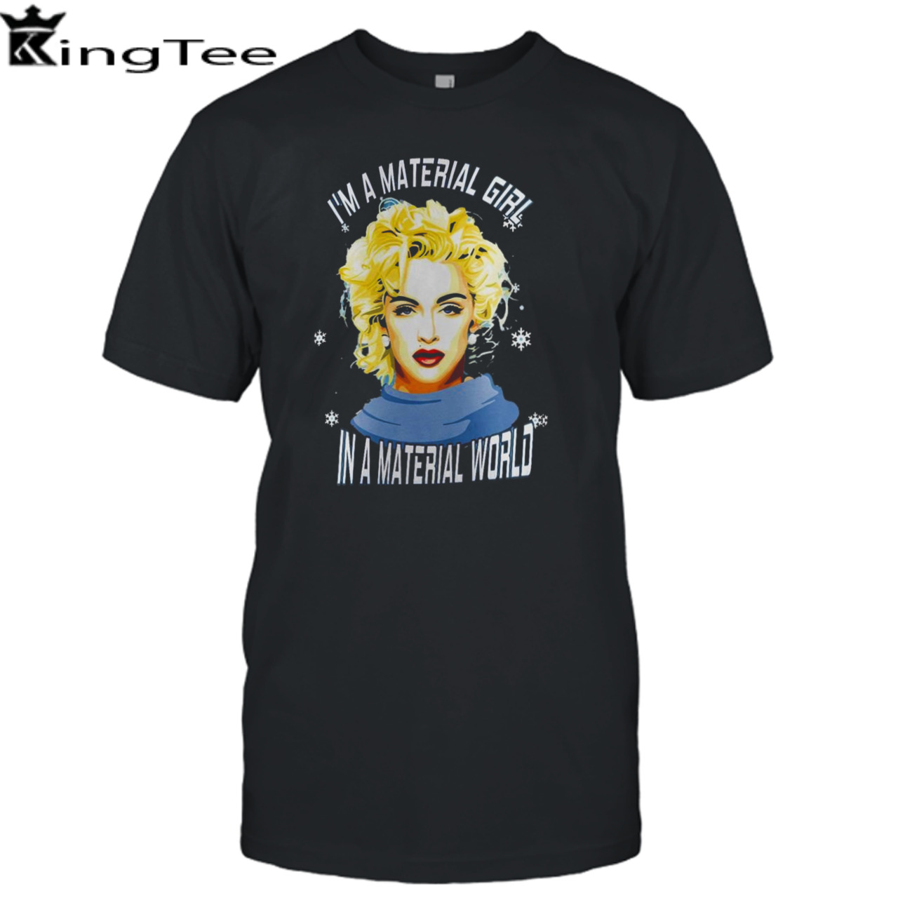 Madonna I Am A Material Girl In A Material World Christmas T-shirt