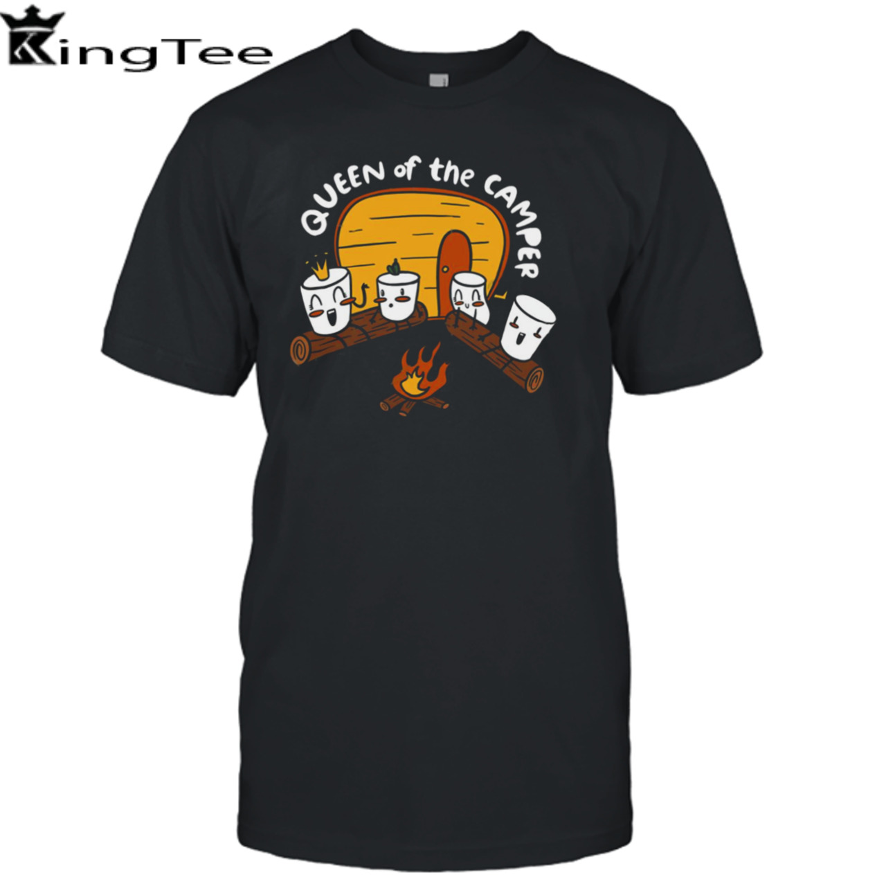 Marshmallow Camping Queen Of The Camper shirt