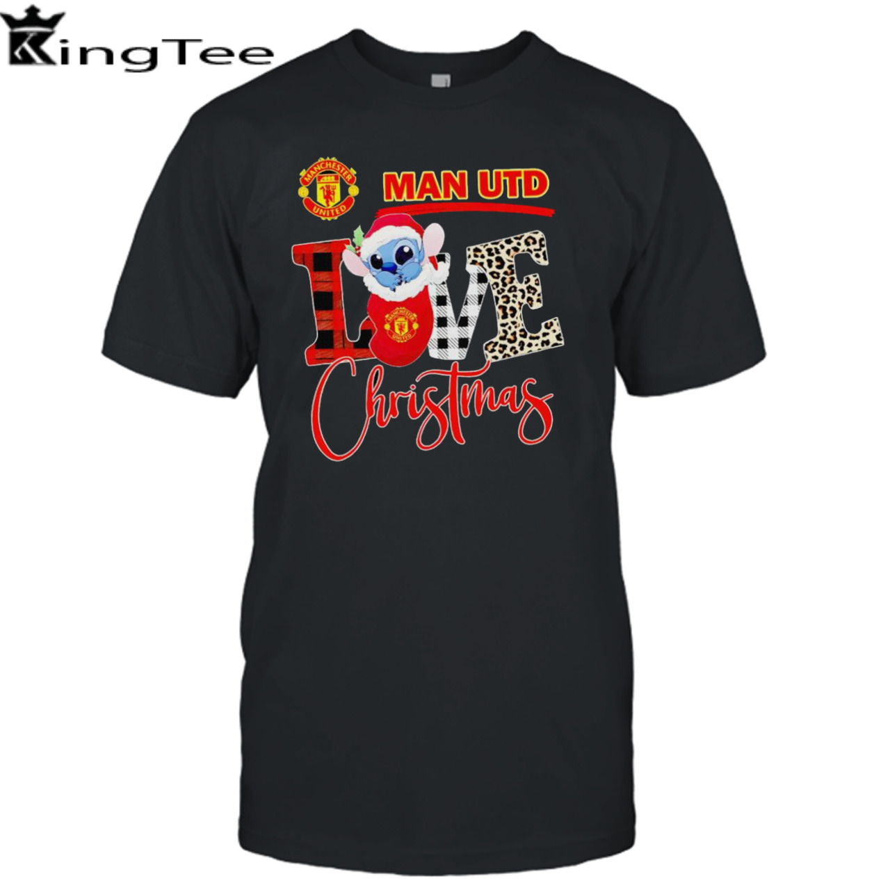 Manchester United Stitch love Christmas shirt