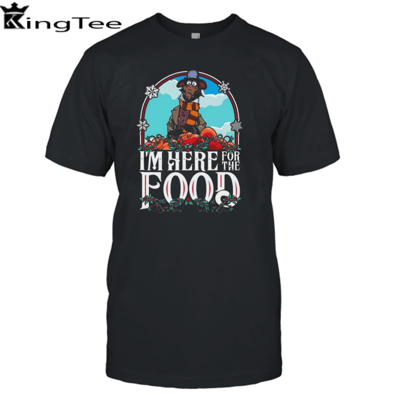 Muppet Christmas Carol Rizzo I’m Here For The Food T-shirt