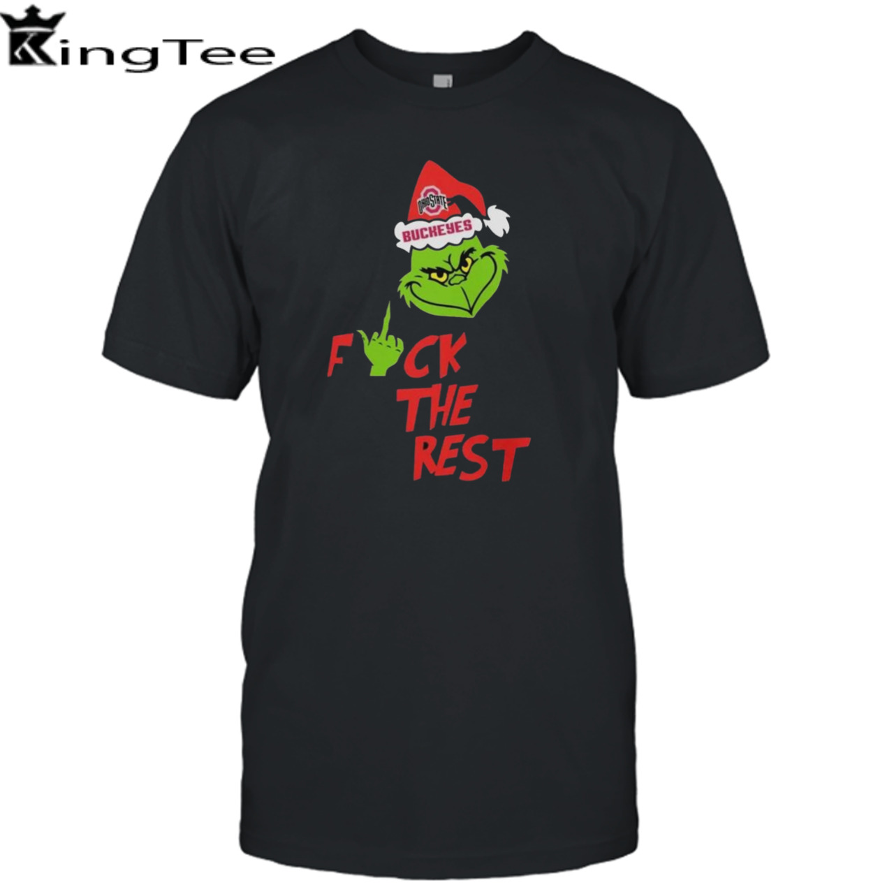 Ohio State Buckeyes Santa Grinch Hat Fuck The Rest Christmas shirt