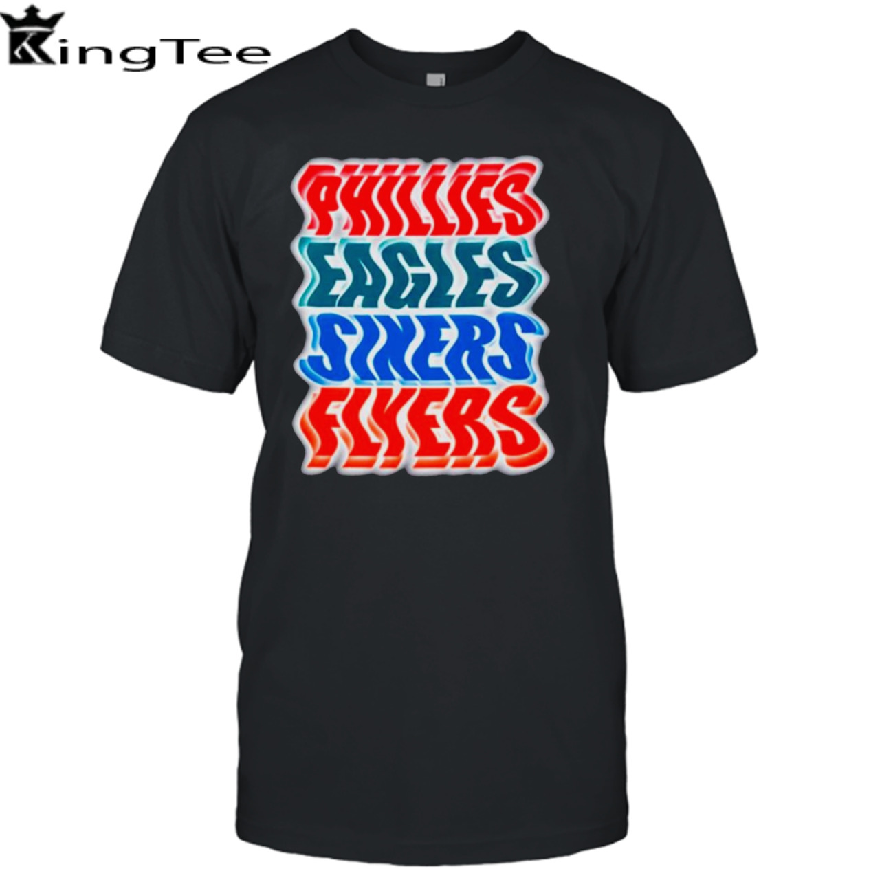 Phillies Eagles Sixers Flyers logo shirt