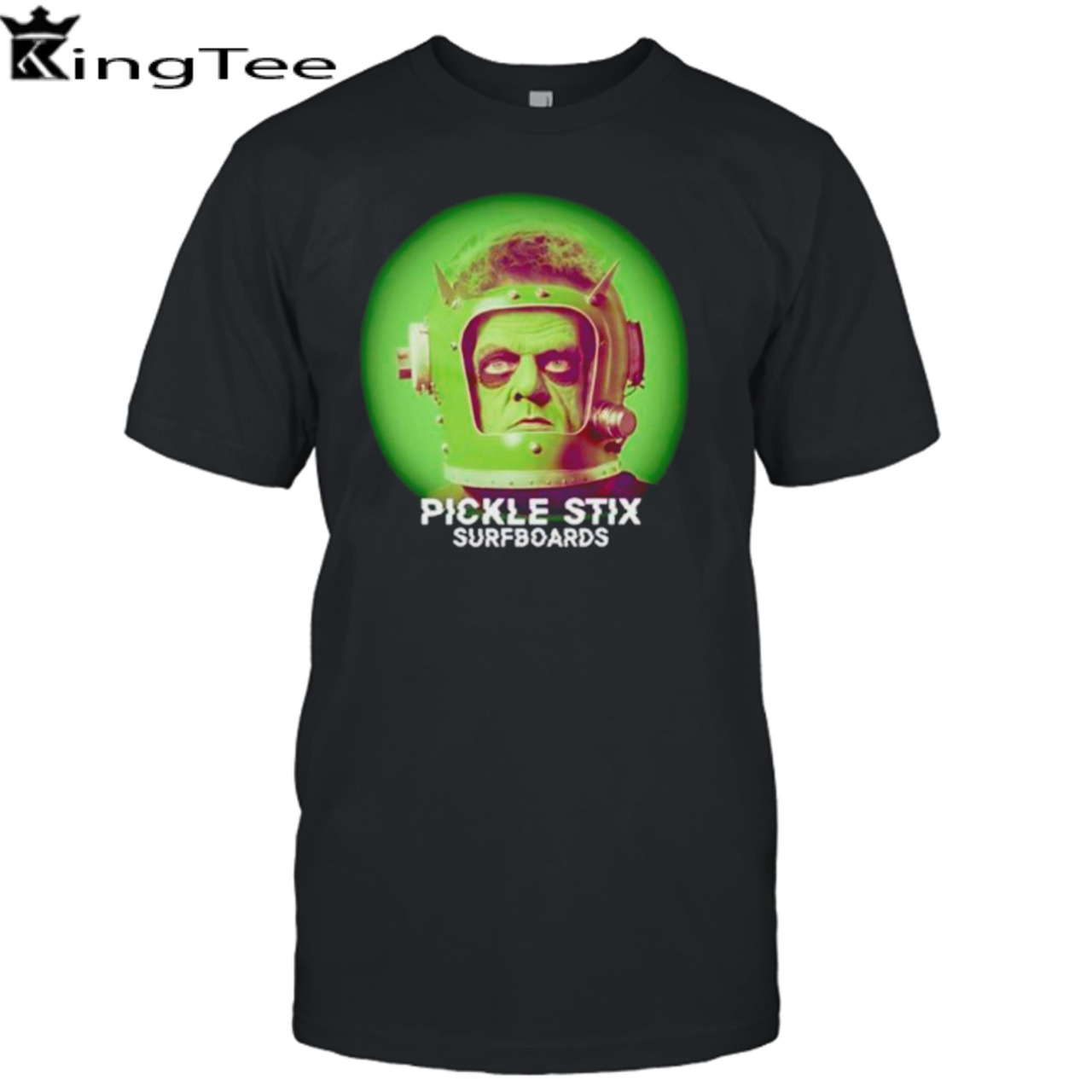 Pickle stix surfboards spaceman shirt