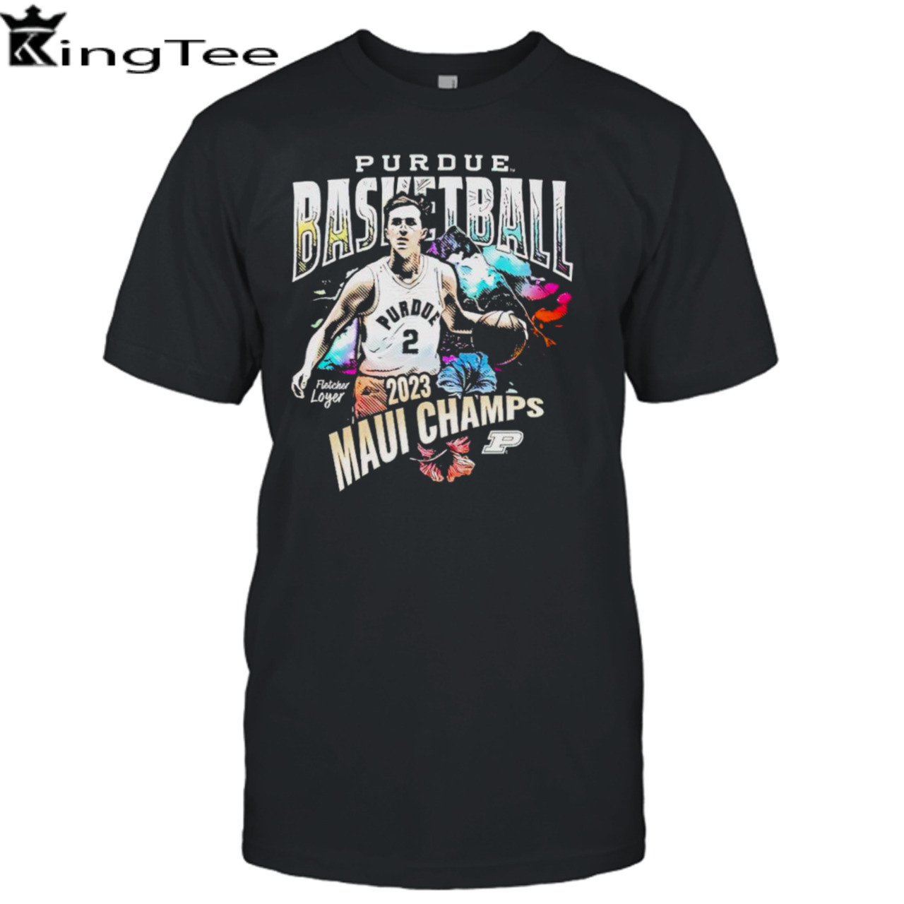 Purdue basketball Fletcher Loyer 2023 Maui champs shirt