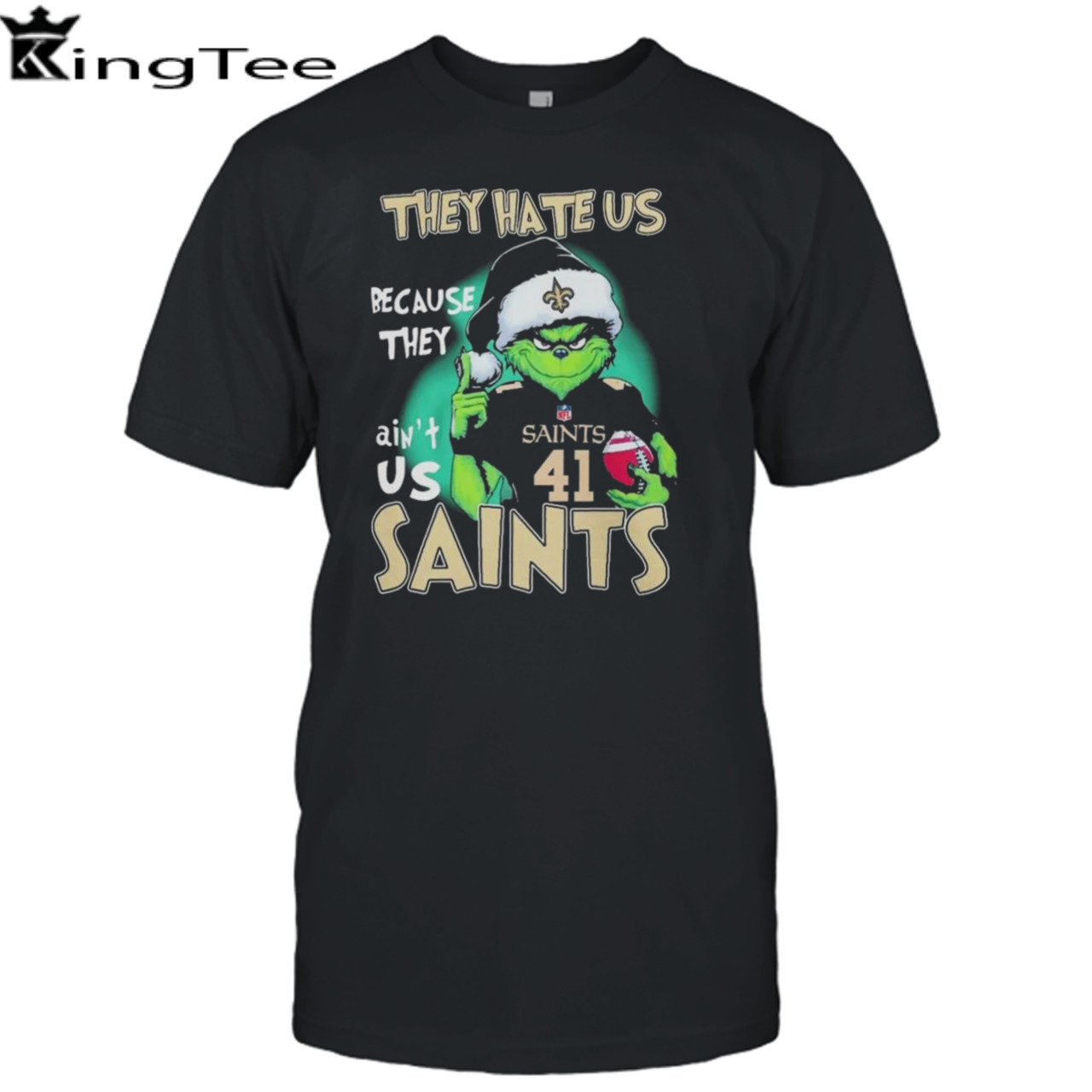 Santa Grinch Christmas They Hate Us Because Ain’t Us New Orleans Saints Helmet shirt