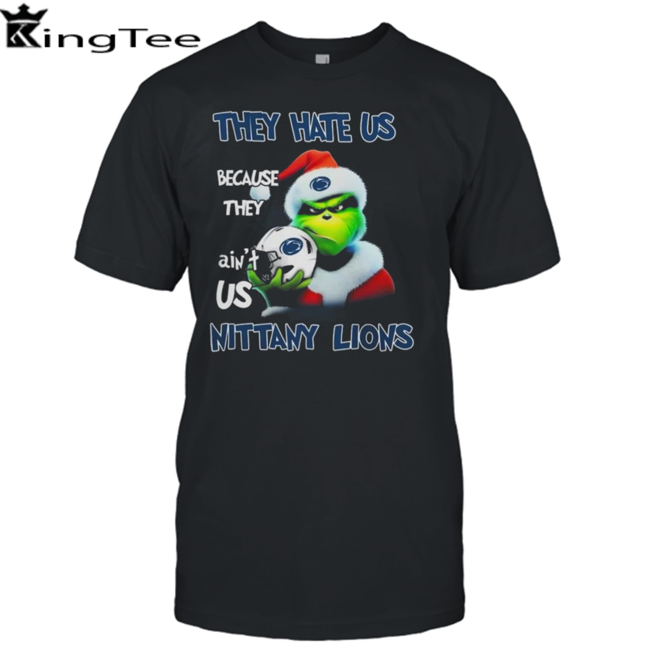 Santa Grinch Christmas They Hate Us Because Ain’t Us Penn State Nittany Lions Helmet shirt