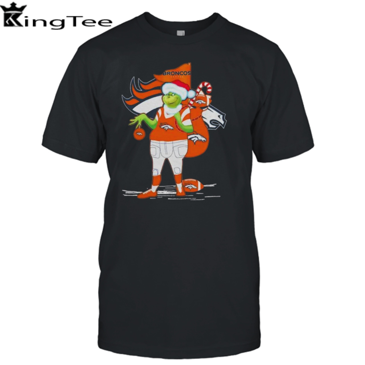 Santa Grinch Denver Broncos Christmas 2023 Shirt