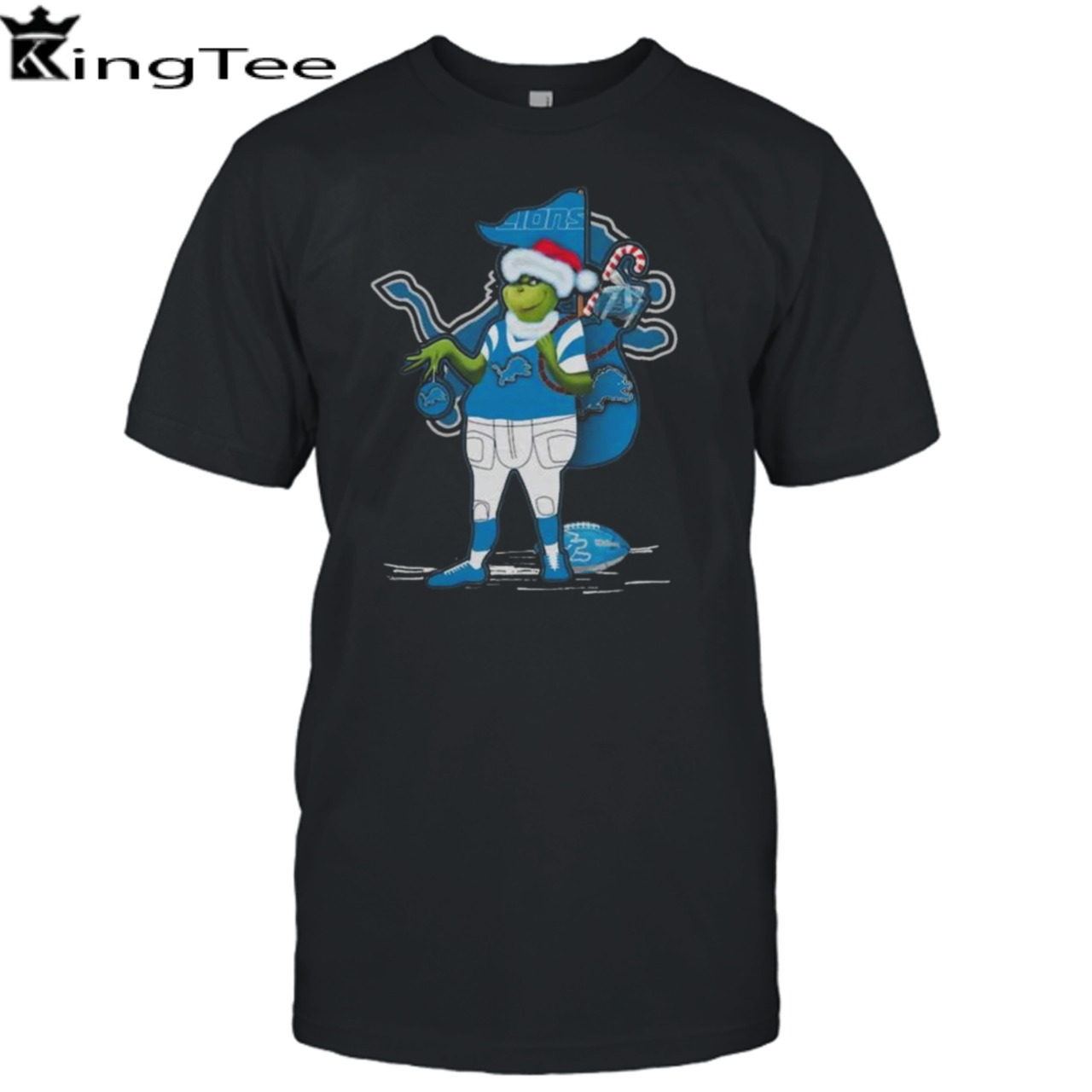 Santa Grinch Detroit Lions Christmas 2023 Shirt