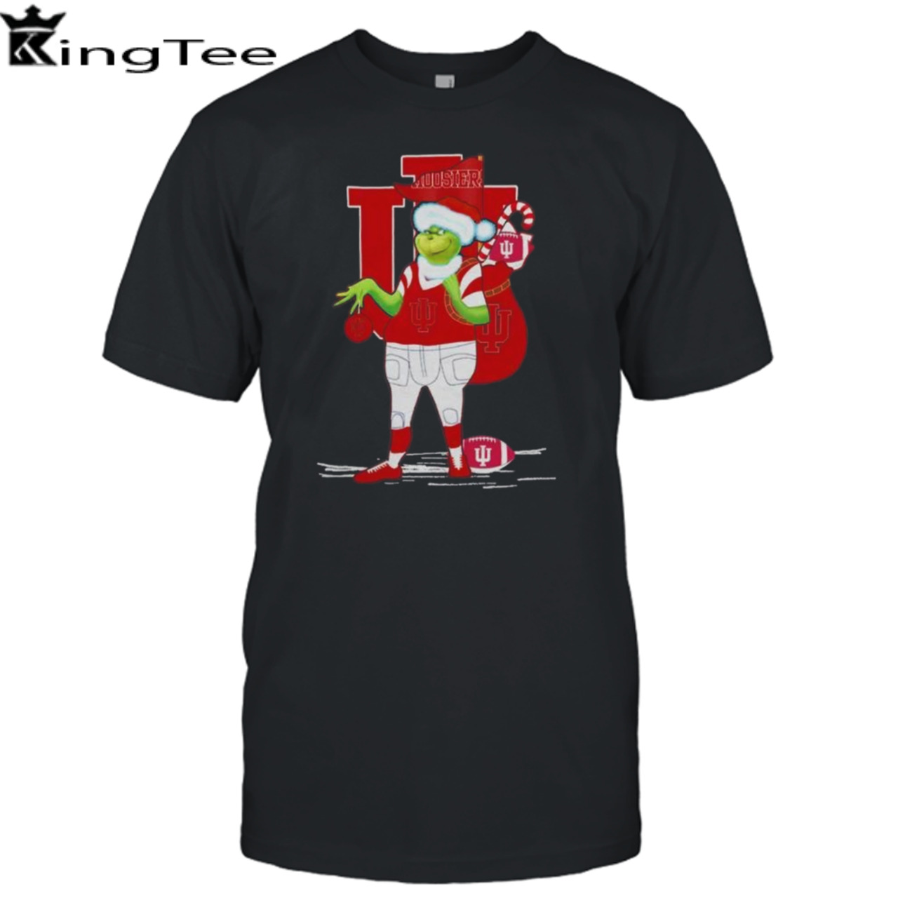 Santa Grinch Indiana Hoosiers Christmas 2023 Shirt