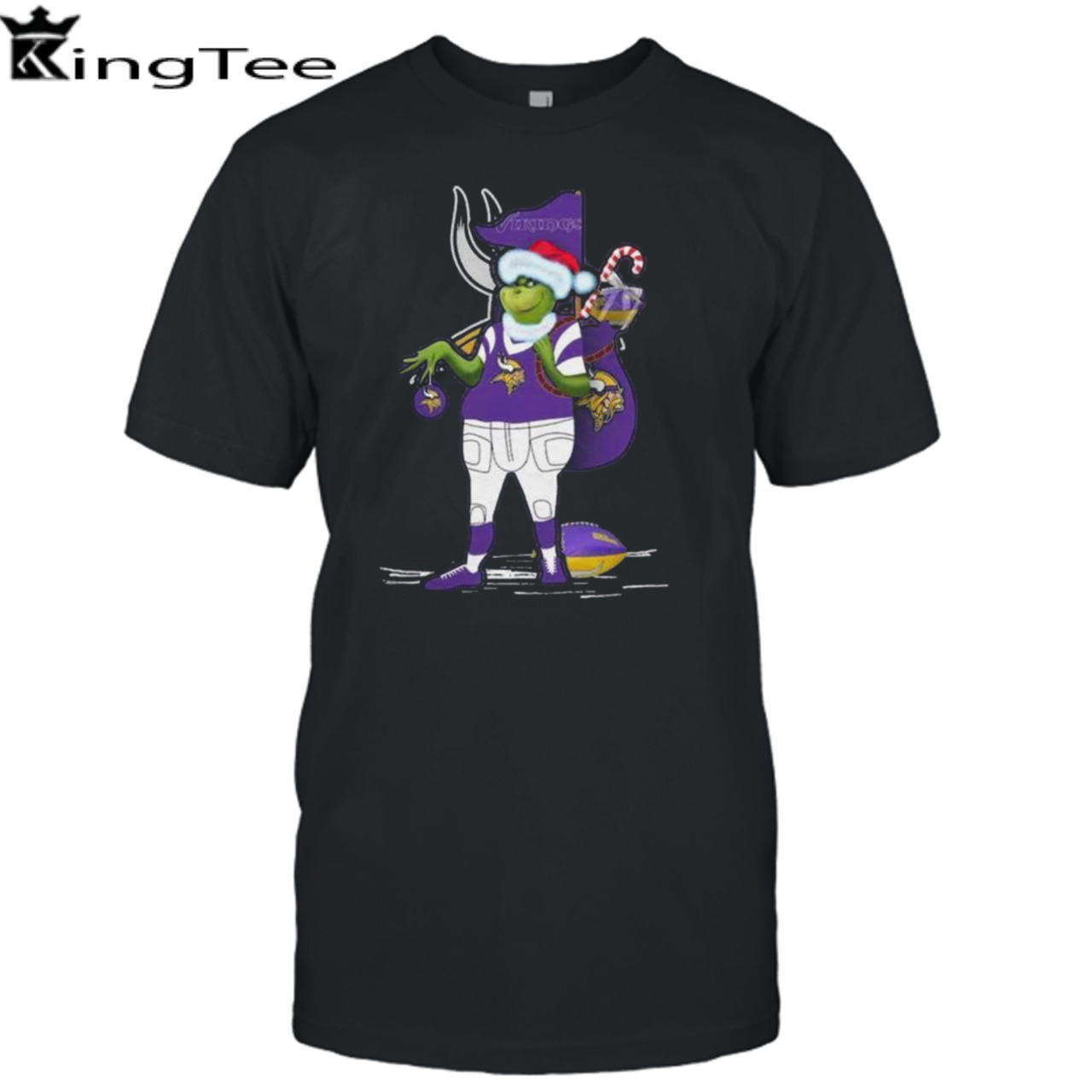 Santa Grinch Minnesota Vikings Christmas 2023 Shirt