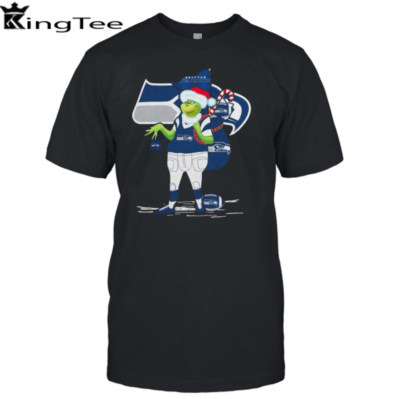 Santa Grinch Seattle Seahawks Christmas 2023 Shirt