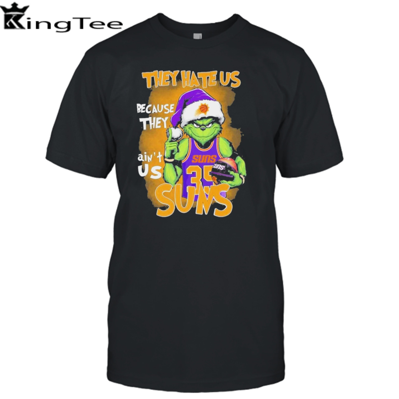 Santa Grinch They Hate Us Phoenix Suns Shirt