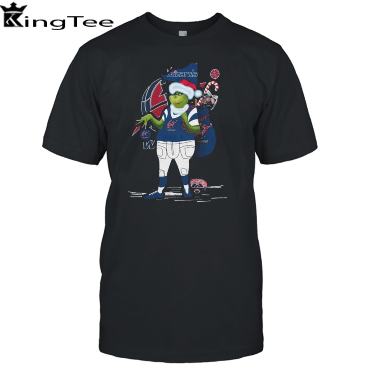 Santa Grinch Washington Wizards Christmas 2023 Shirt