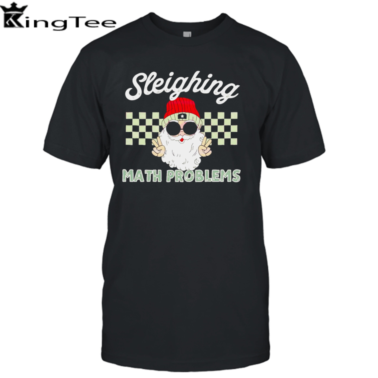 Santa Sleighing math problems shirt