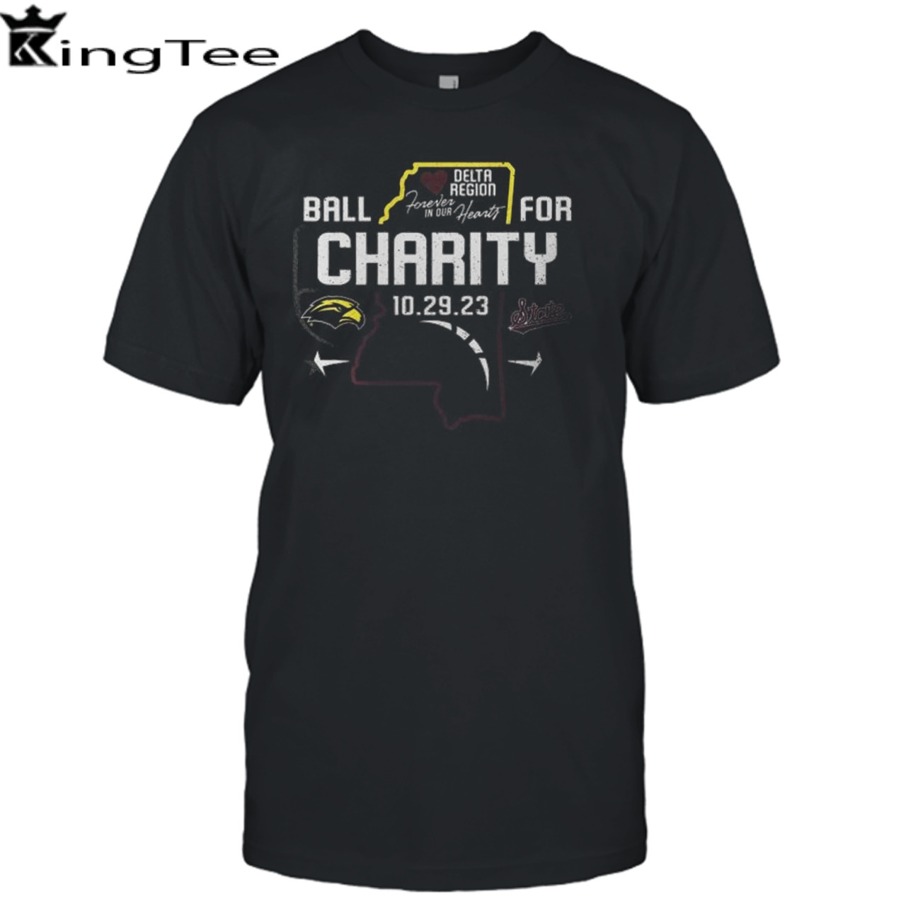 Southern Mississippi Vs Mississippi State Ball For Charity 2023 Shirt