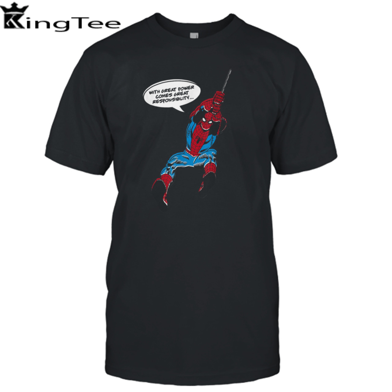 Spider-man Great Power Comes Great Responsibility shirt