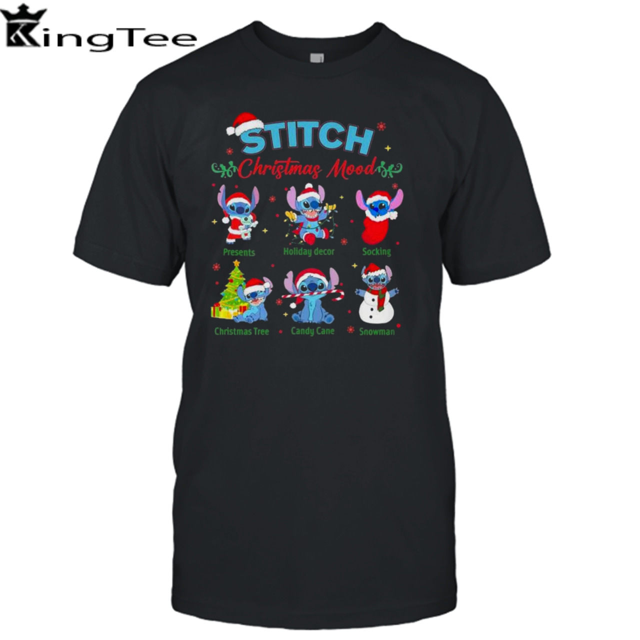 Stitch Christmas mood presents hodiday decor socking 2023 Sweatshirt