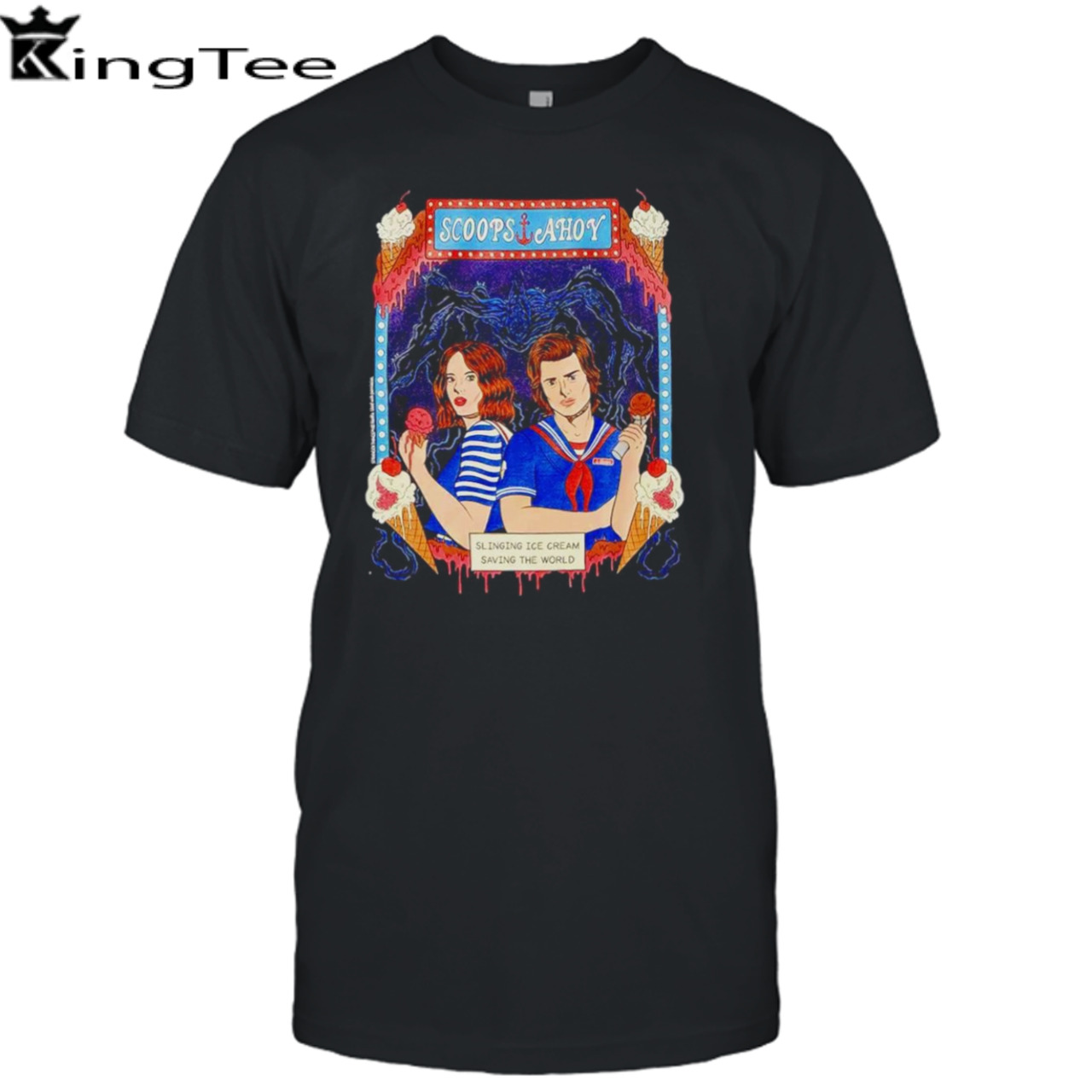 Stranger Things Duo Vintage Art shirt