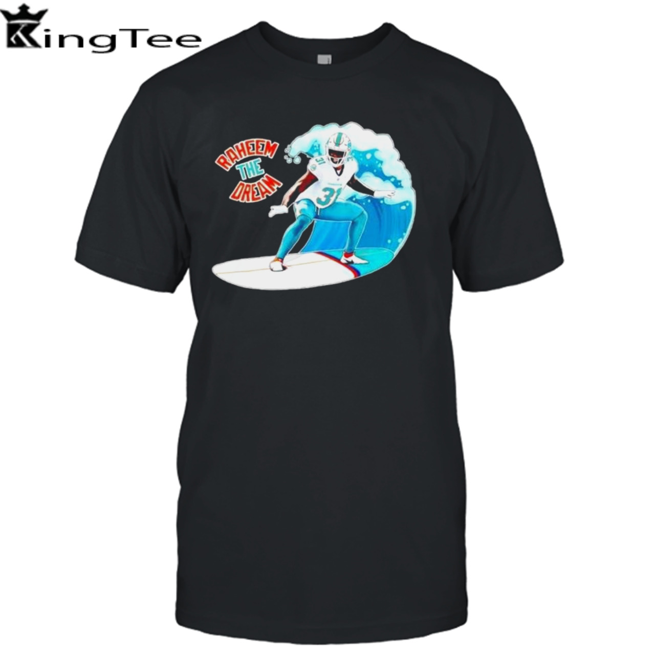 Surfing Raheem The Dream Miami Dolphins shirt