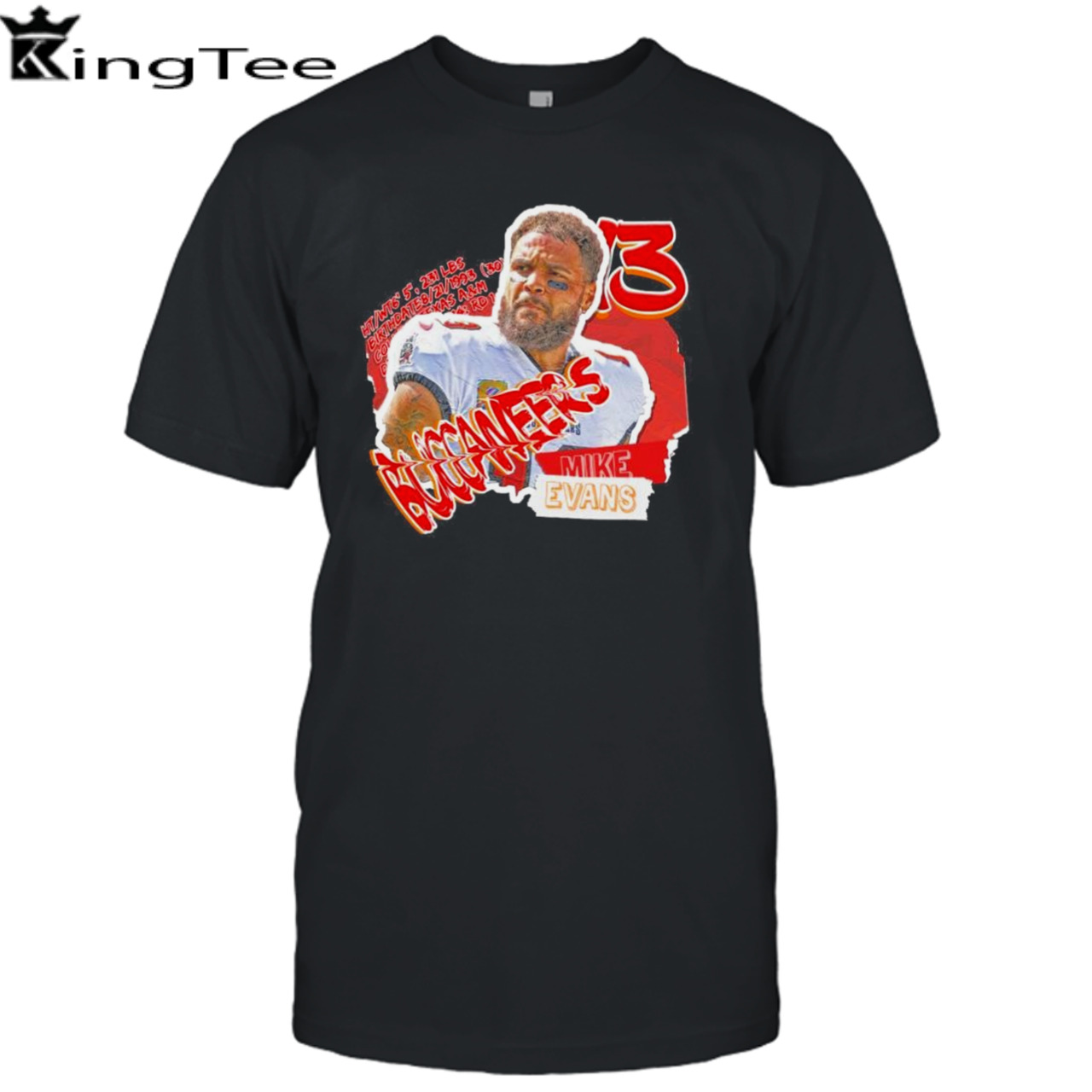 Tampa Bay Buccaneers Mike Evans Football Paper T-shirt