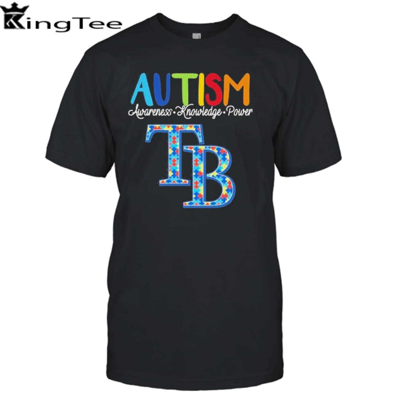 Tampa Bay Rays Autism Awareness Knowledge Power shirt