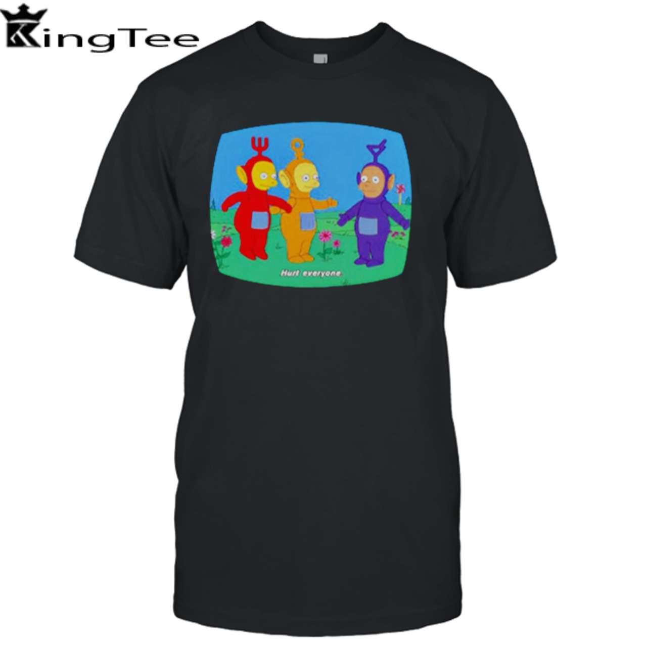 Teletubbies hurt everyone the Simpsons shirt