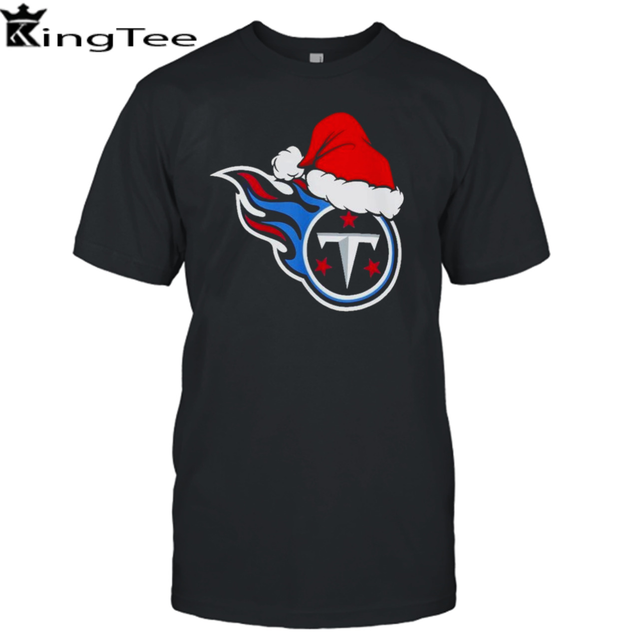 Tennessee Titans logo Santa Hat Christmas 2023 Shirt