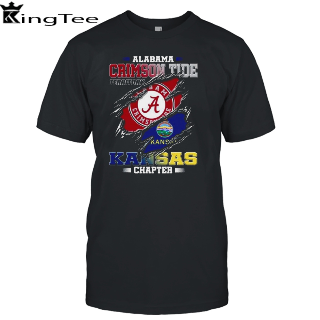 Blood Inside Me Alabama Crimson Tide Territory Kansas Chapter 2023 shirt