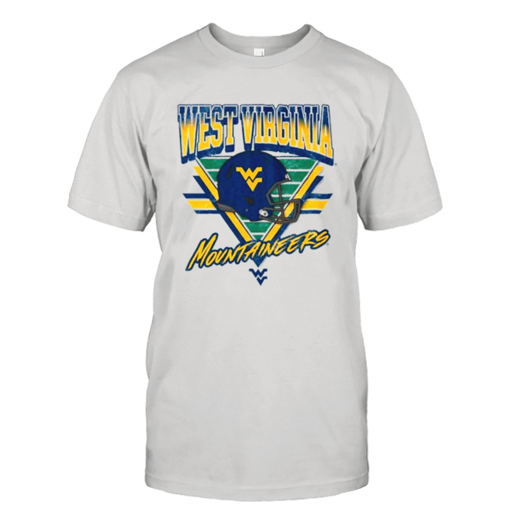 West Virginia Mountaineers Helmet triangle vintage shirt