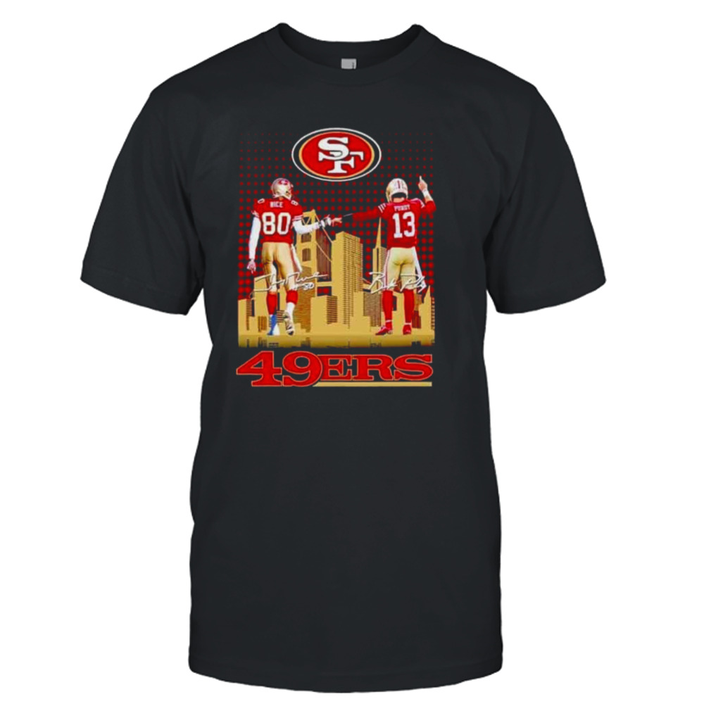 Skyline Jerry Rice And Brock Purdy San Francisco 49ers Signatures T-Shirt