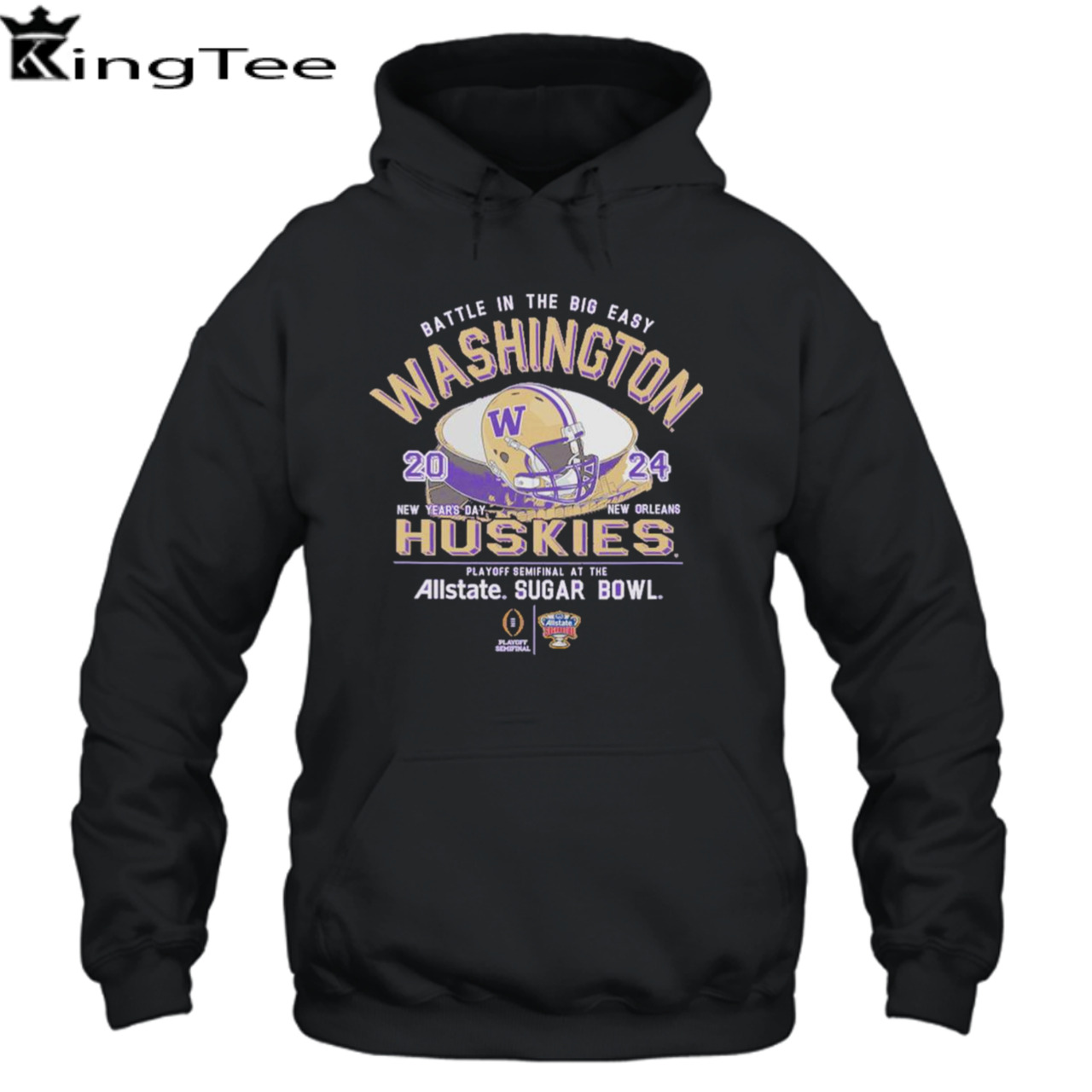 Washington Huskies Battle In The Big Easy 2024 Sugar Bowl Stadium Shirt