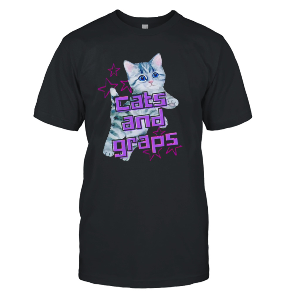 Cute cats and graps shirt