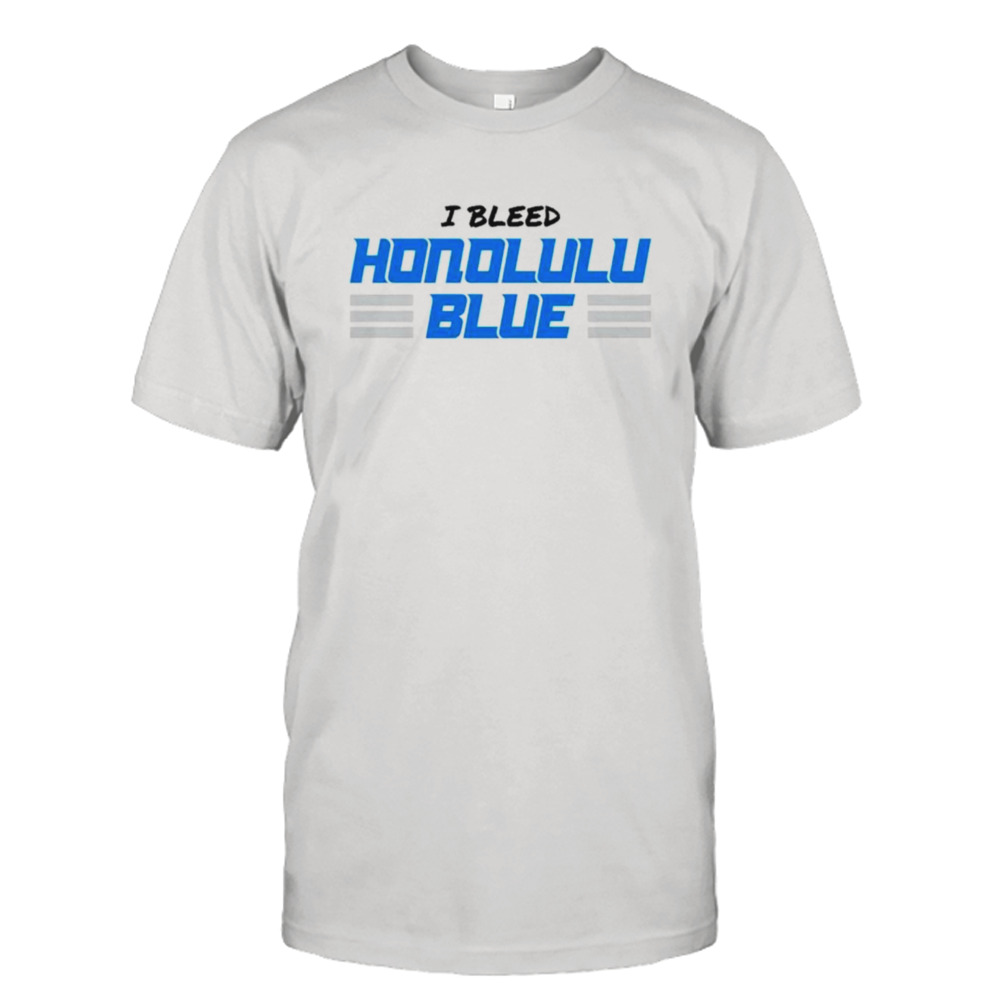 Detroit Lions I bleed Honolulu blue shirt