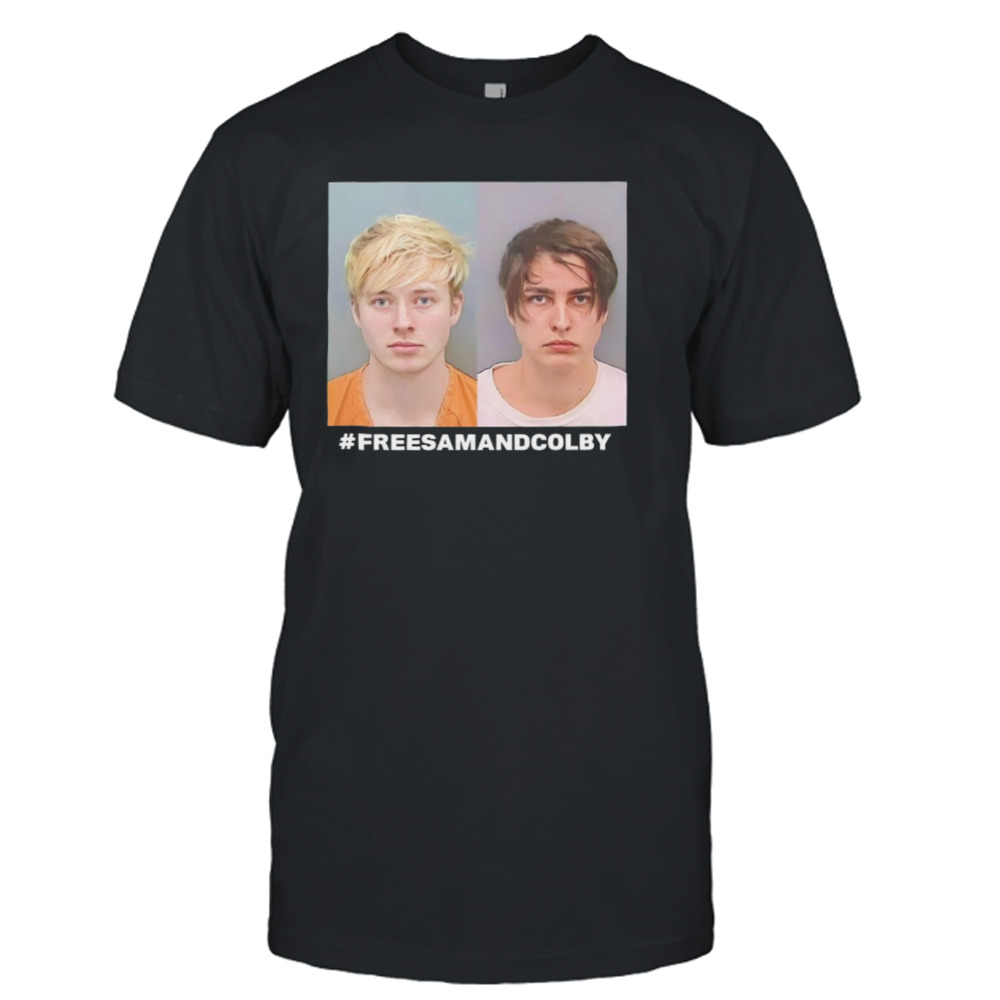 Free Sam and Cobly mugshot shirt