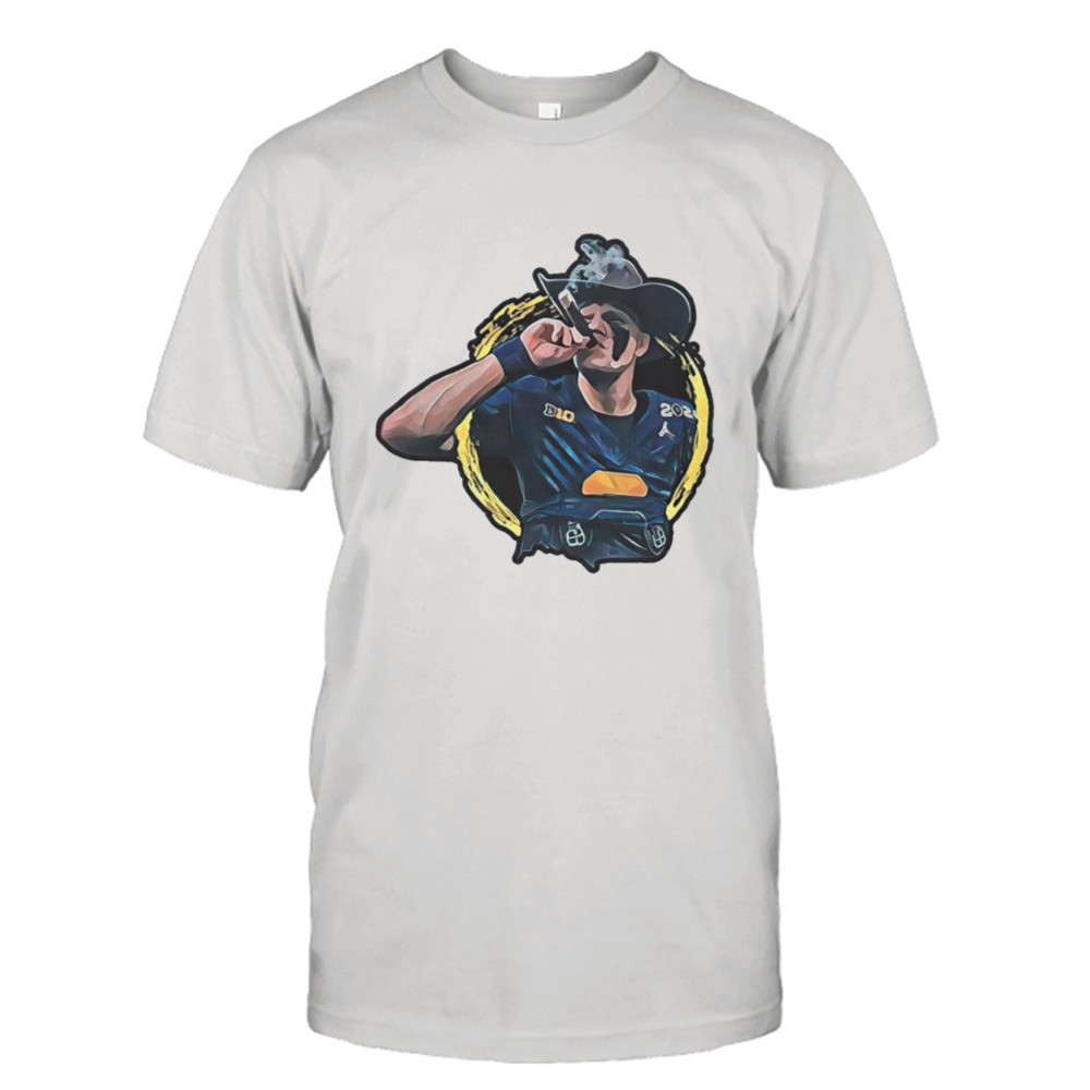 J.J. McCarthy Smoke Michigan Wolverines shirt