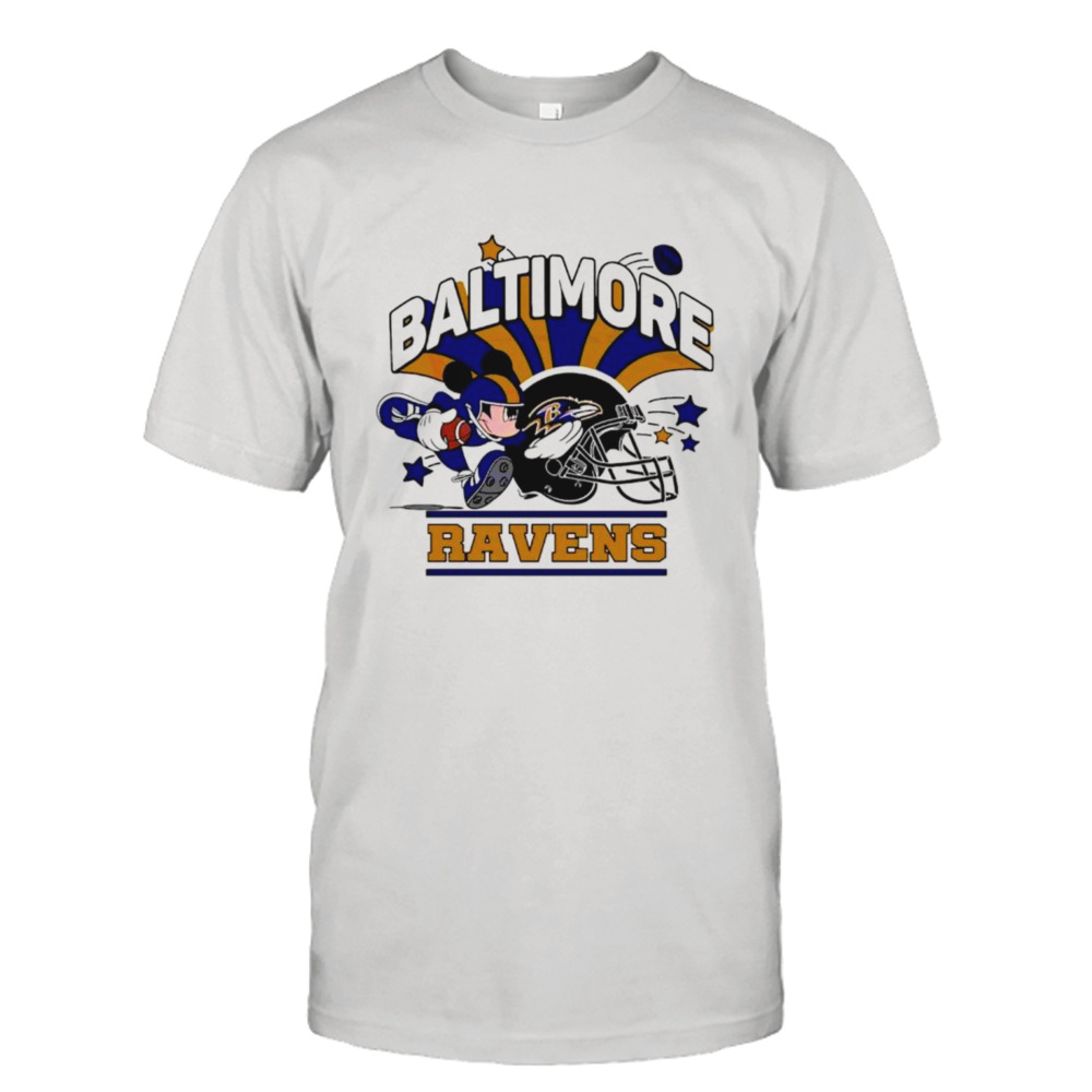 Mickey Mouse Player Baltimore Ravens football shirt