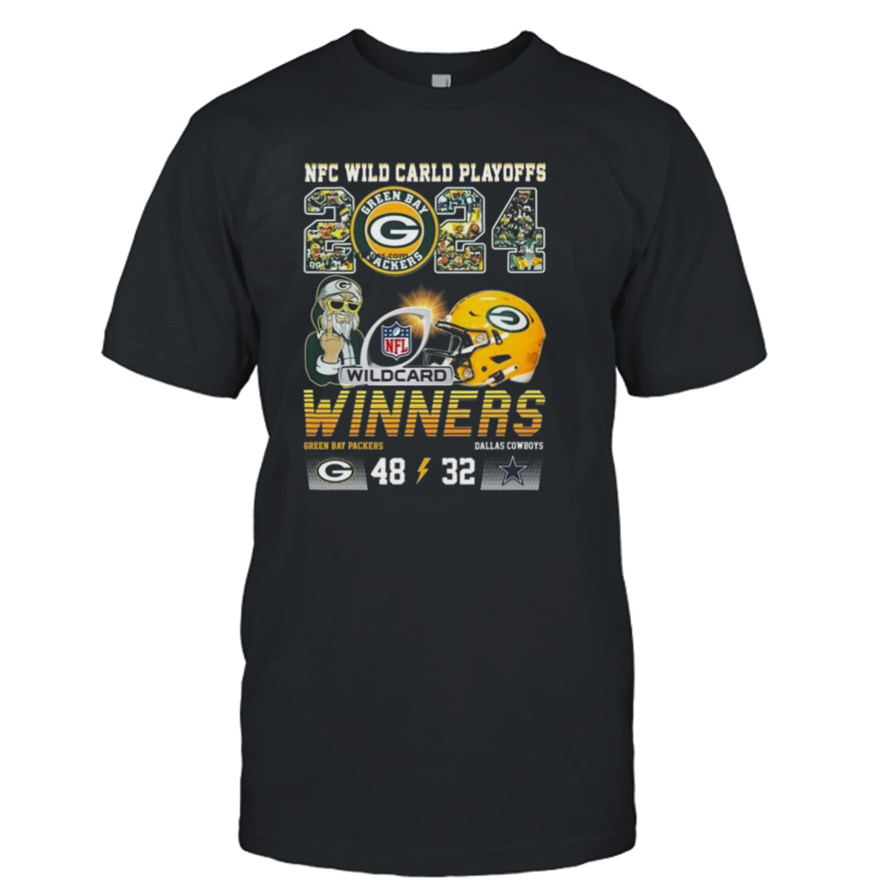 NFC Wild Card Playoffs 2024 Winners Green Bay Packers 48 – 32 Dallas Cowboys T-Shirt