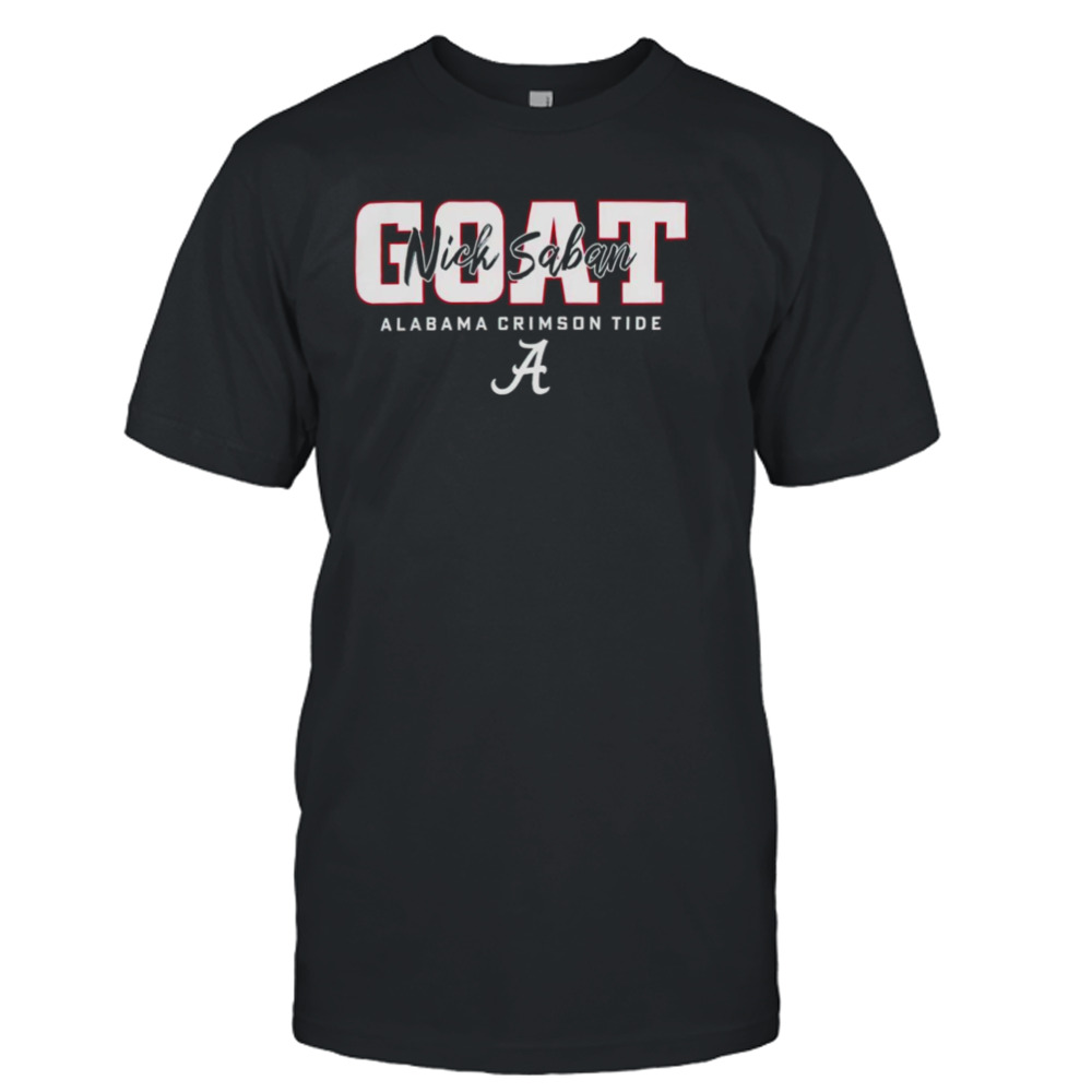 Nick Saban goat Alabama Crimson Tide shirt