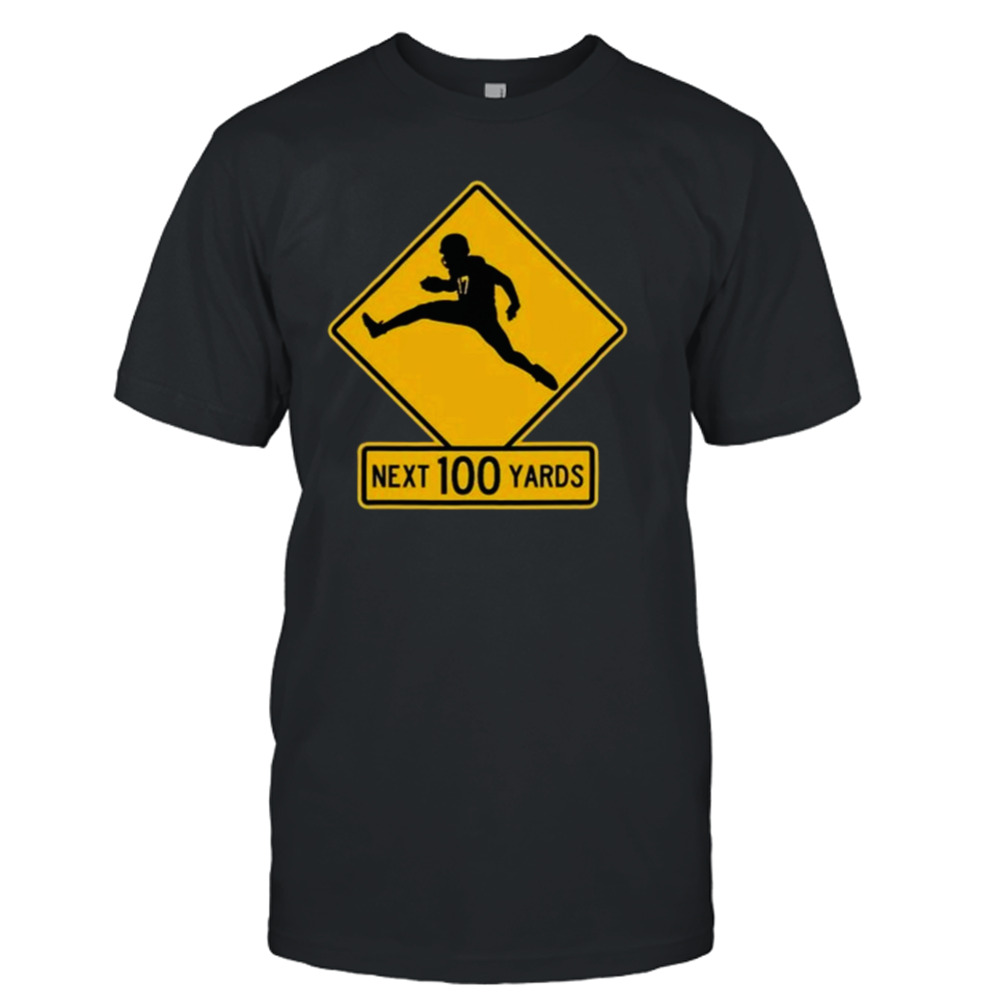 Quarterback Crossing Next 100 Yards T-shirt