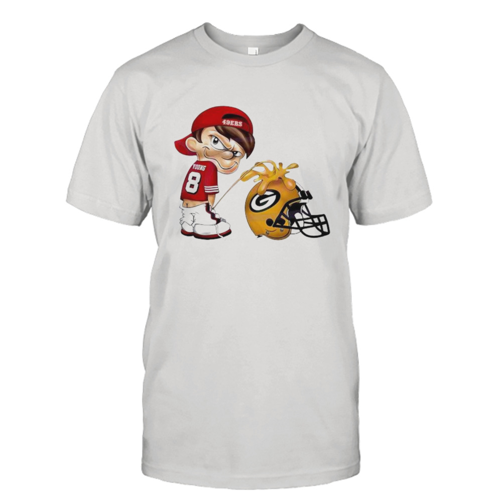 San Francisco 49ers Peeing On Green Bay Packers 2024 T-shirt