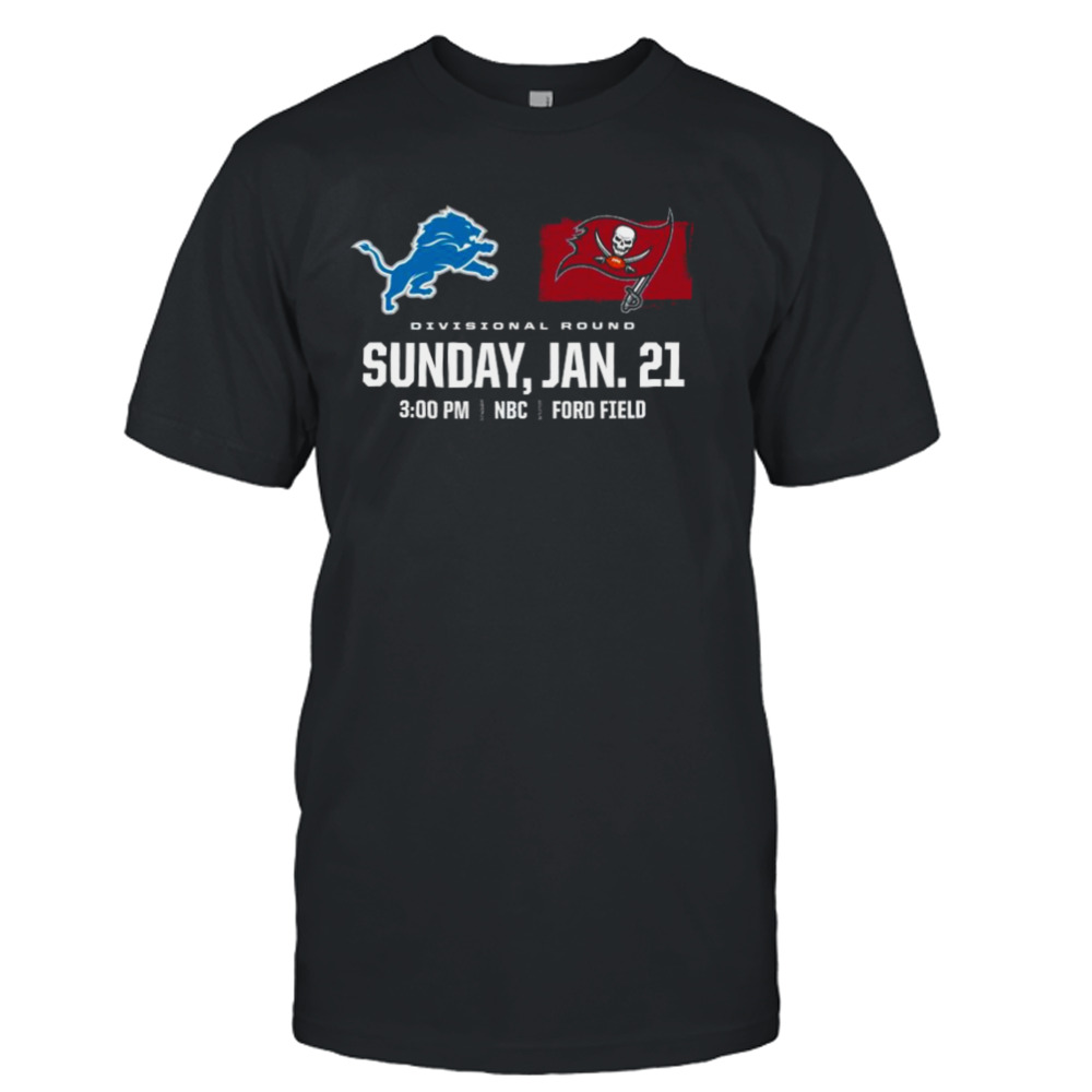 Tampa Bay Buccaneers vs Detroit Lions 2023 Divisional NFL Playoffs Shirt