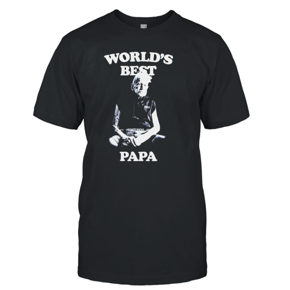 World’s best Papa vintage photo shirt