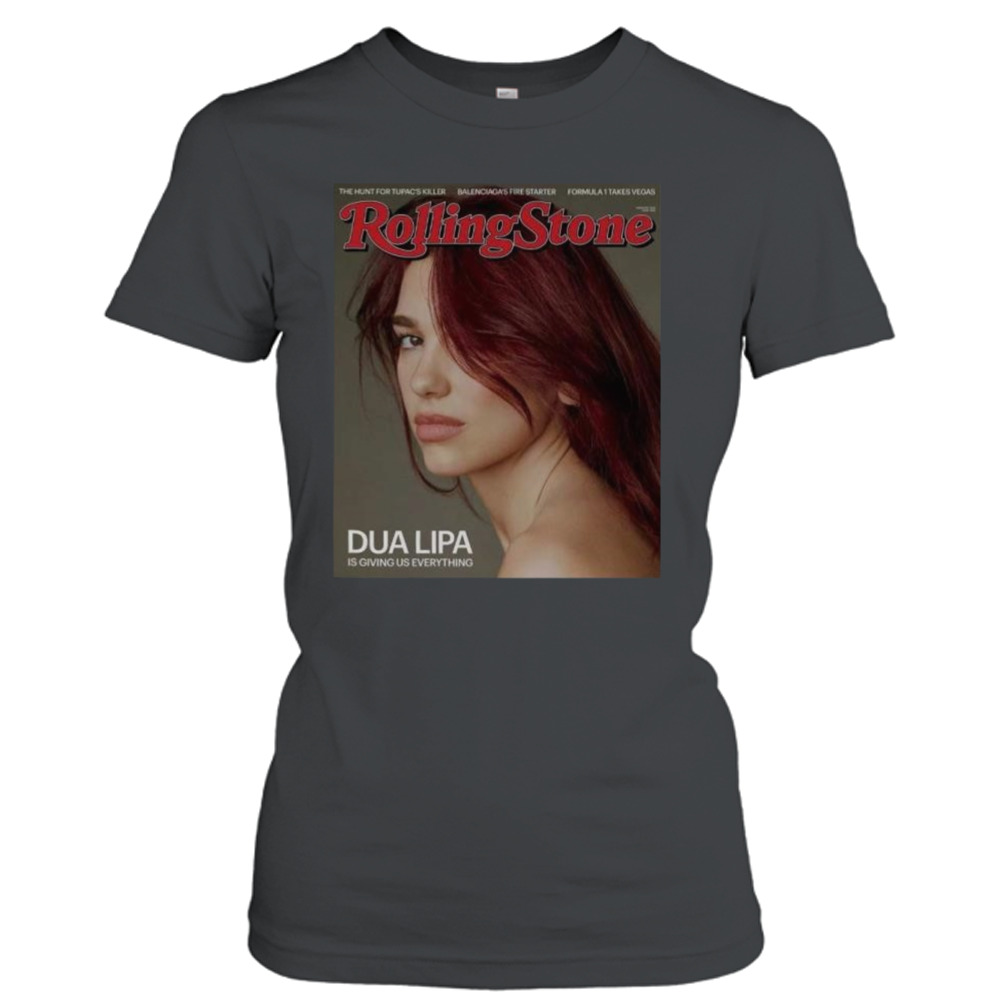 Dua Lipa Graces The Cover of Rolling Stone 2024 T-Shirt - KING TEE STORE