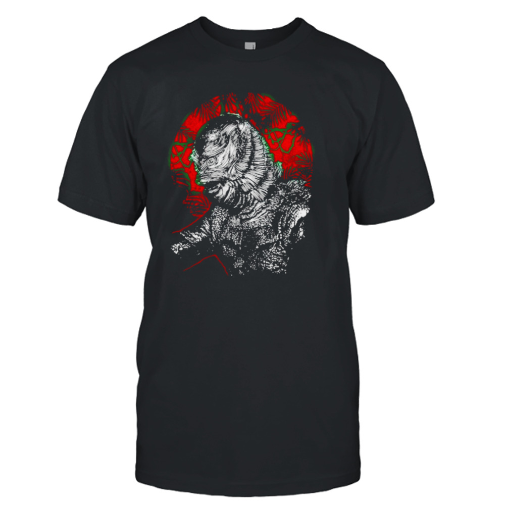 Gill-man Black Lagoon silver screen gill shirt