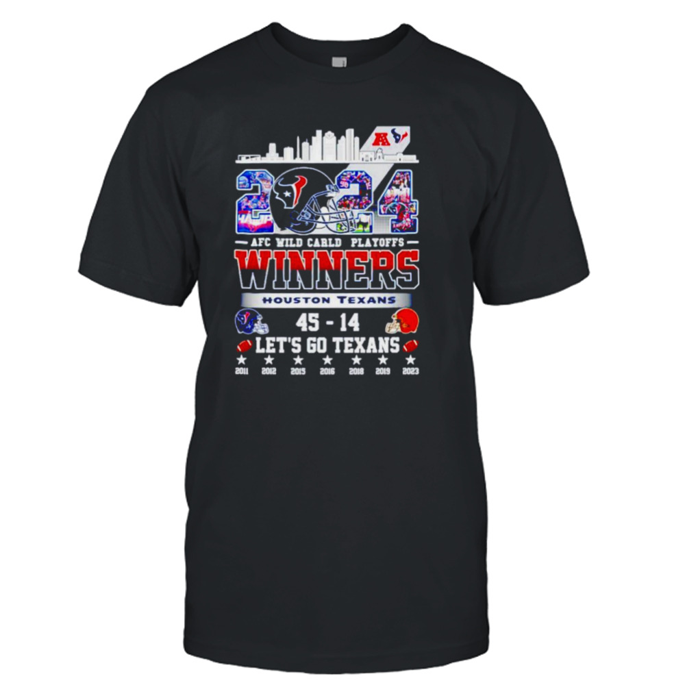 Houston Texans 2024 AFC Wild Card Playoffs winners let’s go Texans city shirt