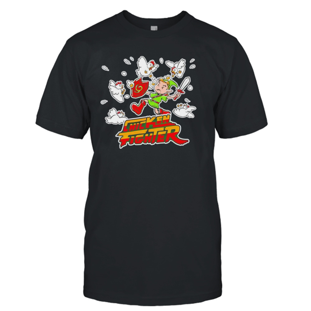 Link vs The Cuccos chicken fighter shirt