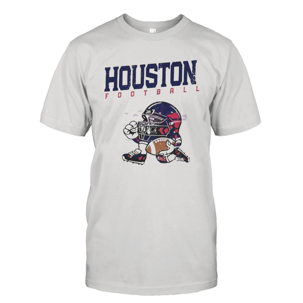 NFL Houston Texans Football Helmet Run Vintage T-Shirt