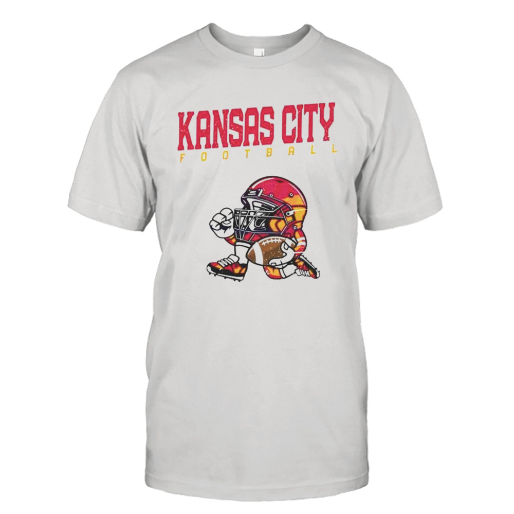 NFL Kansas City Chiefs Football Helmet Run Vintage T-Shirt